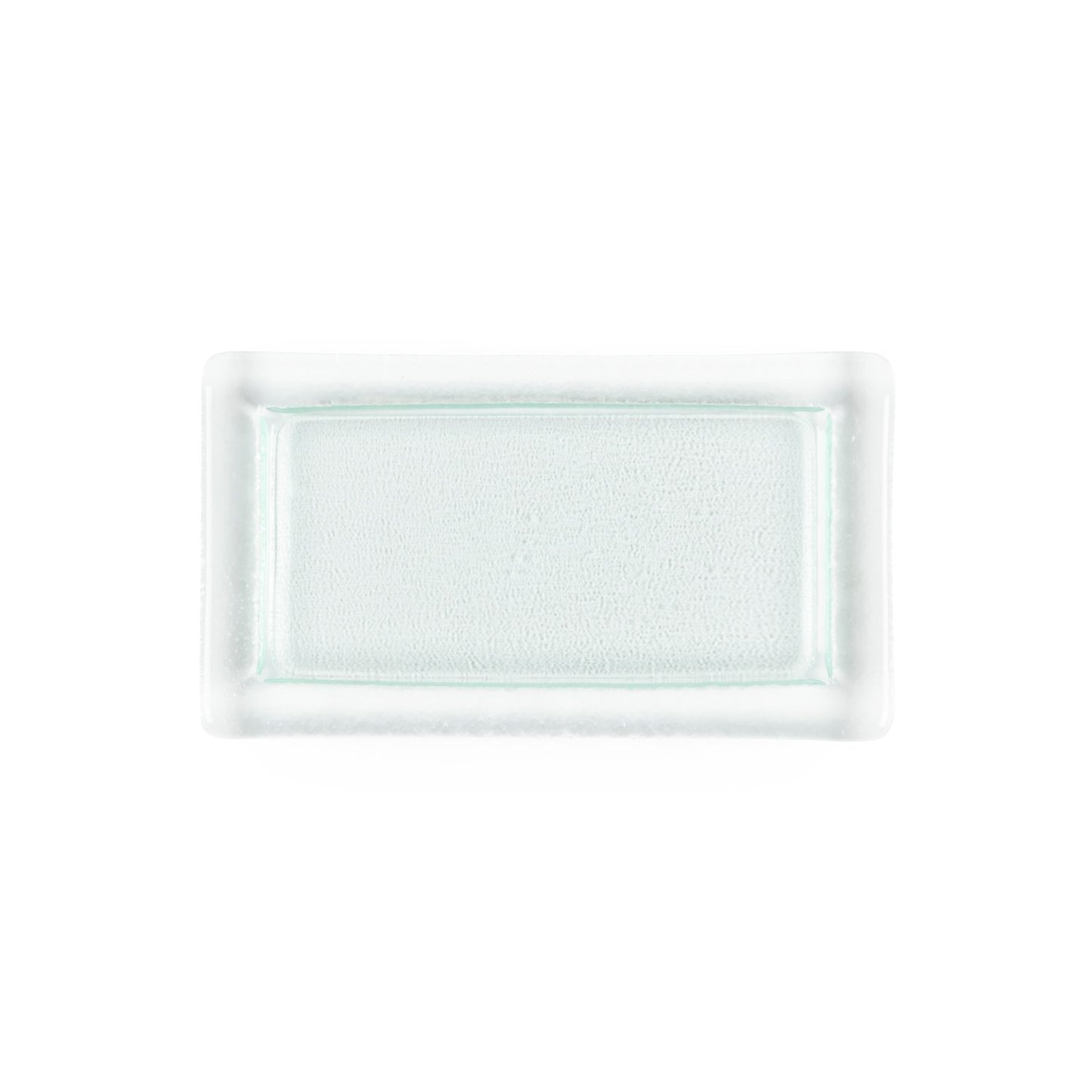 Turgla Fusion Glass 13" x 8" x h:0.5" Rectangular Clear Glass Platter
