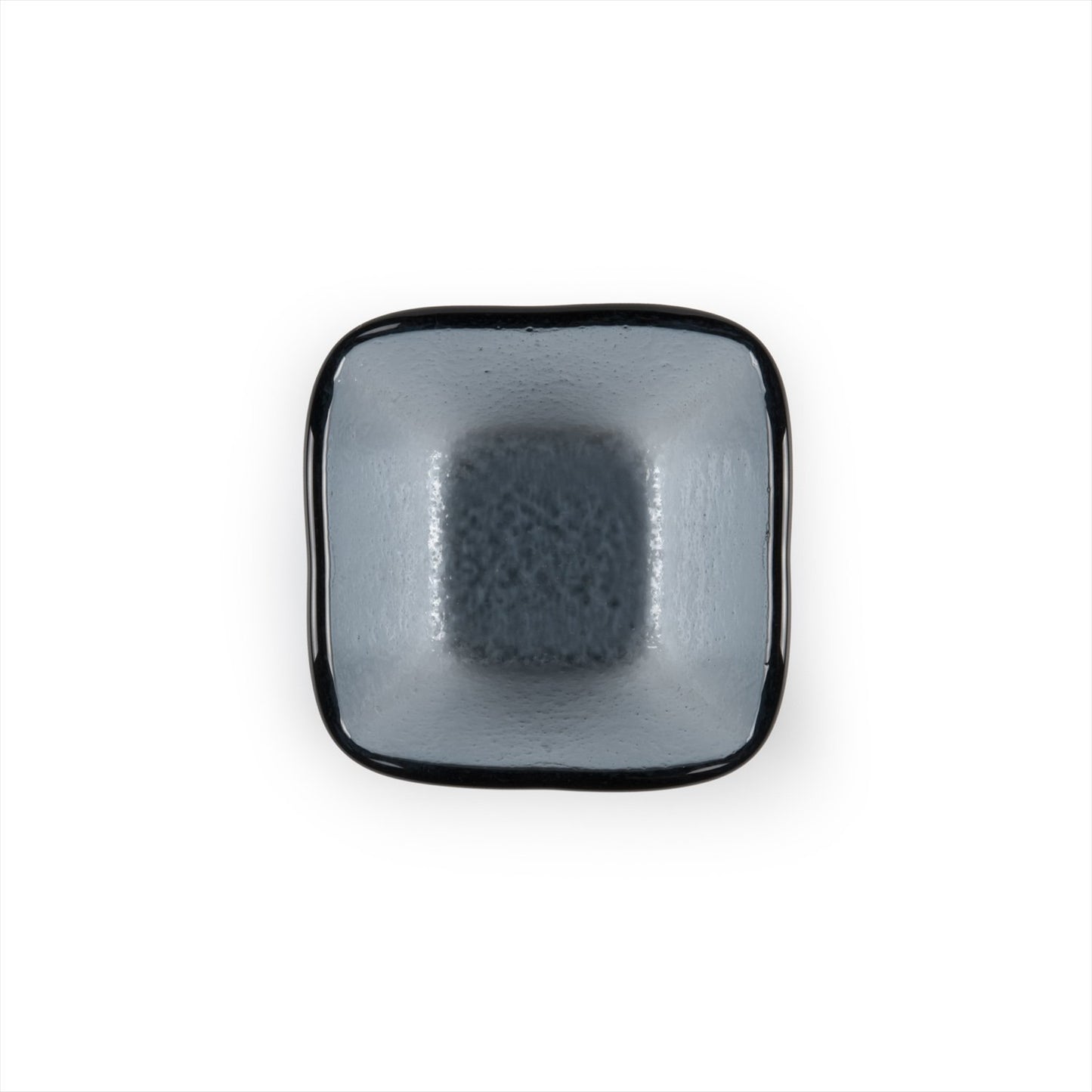 Turgla Fusion Glass 2.25" x 2.25" x h:1.5" 2 oz. Square Charcoal Glass Ramekin