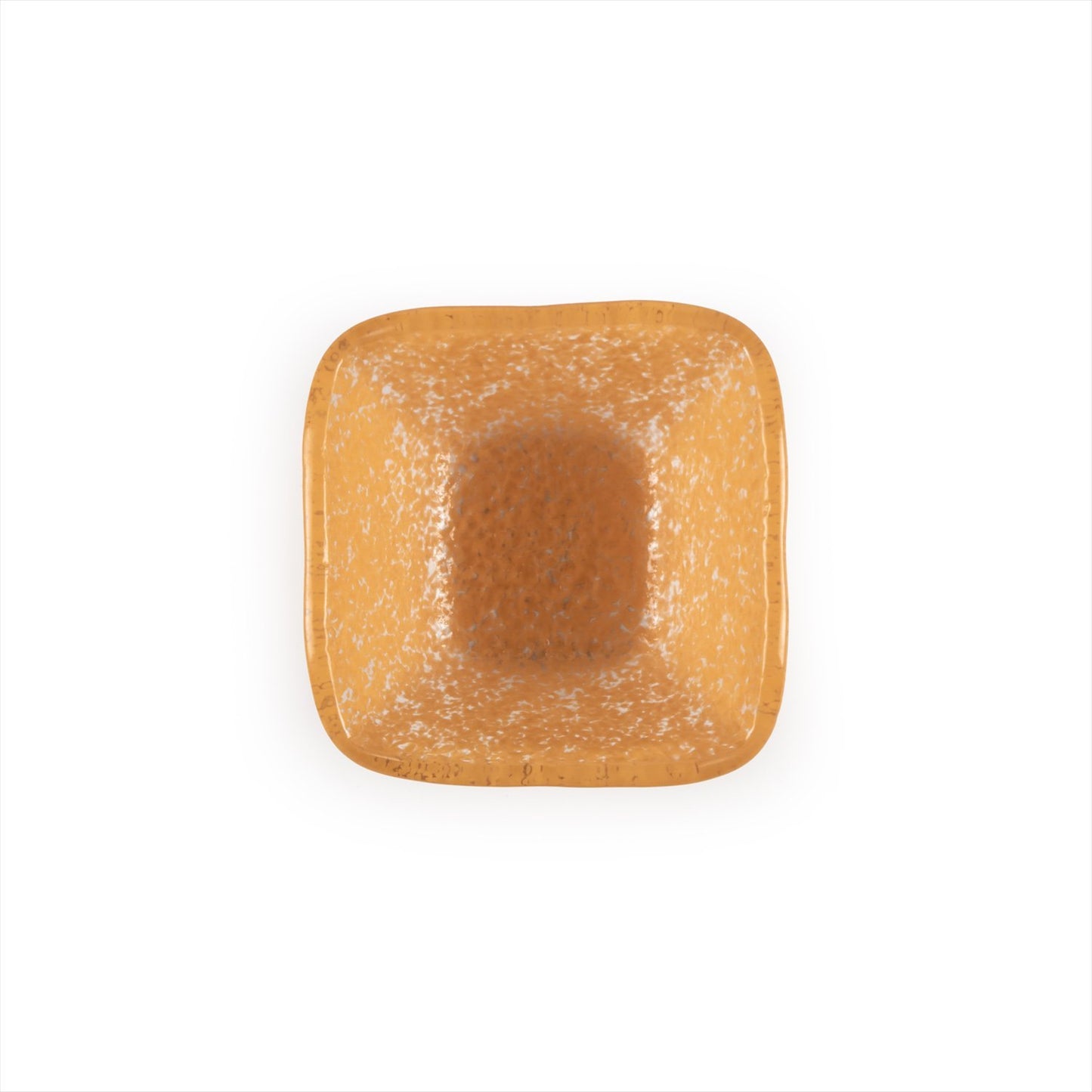 Turgla Fusion Glass 2.25" x 2.25" x h:1.5" 2 oz. Square Orange Glass Ramekin