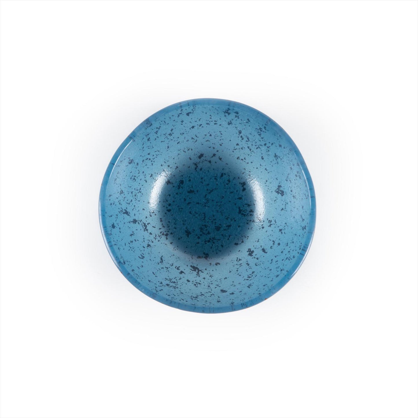 Glass Dinnerware dia.5.5" h:2" 14 oz. Round Blue Glass Bowl - Case Pack: 12