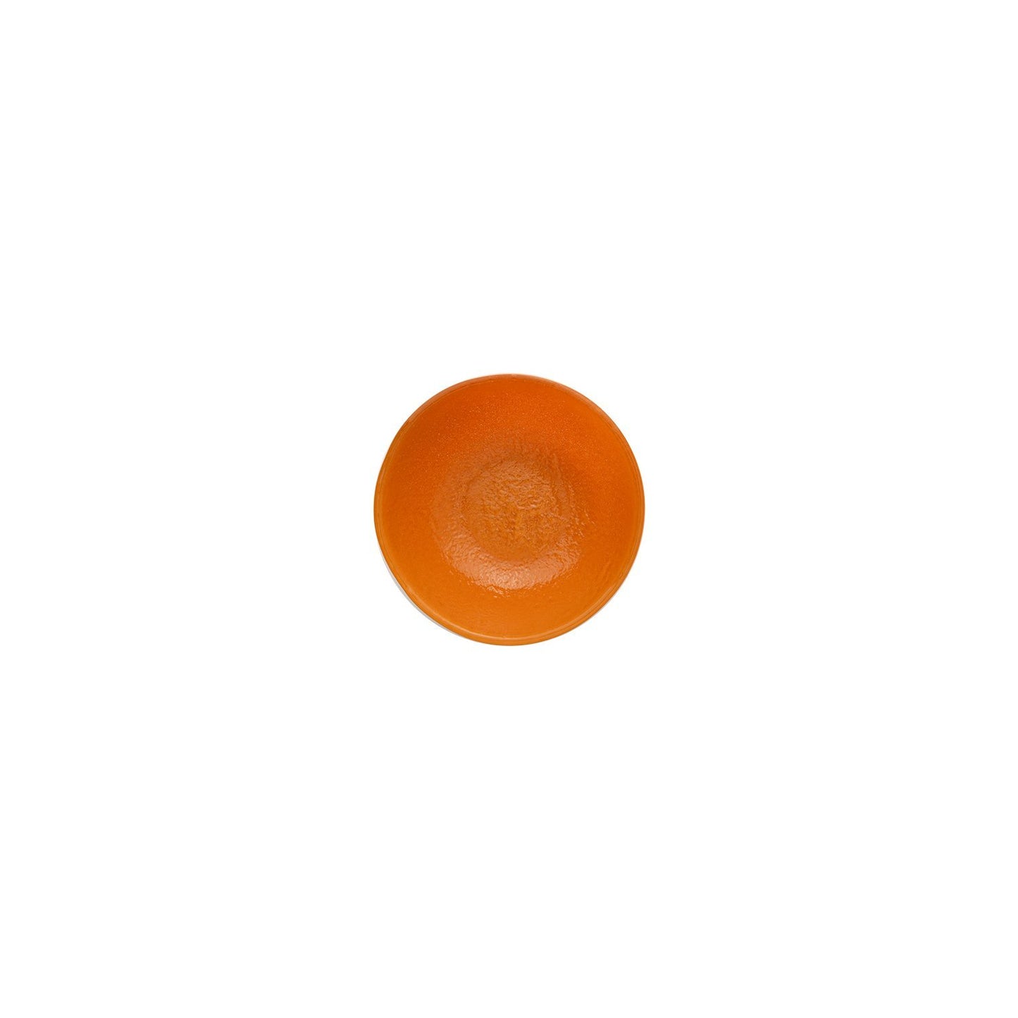 Turgla Fusion Glass dia.5.5" h:2" 14 oz. Round Turmeric Glass Bowl