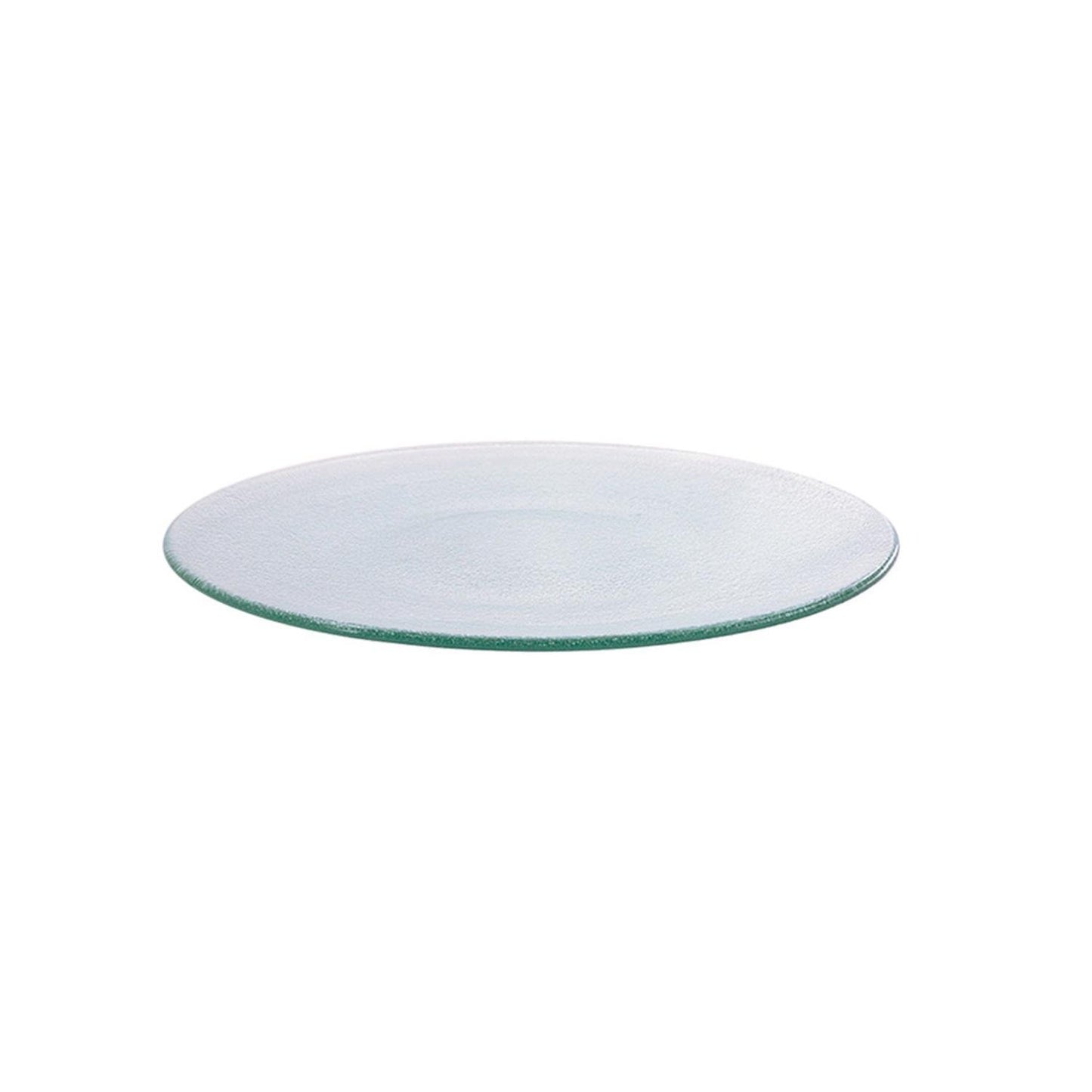 Turgla Fusion Glass dia.9" Round Clear Glass Plate