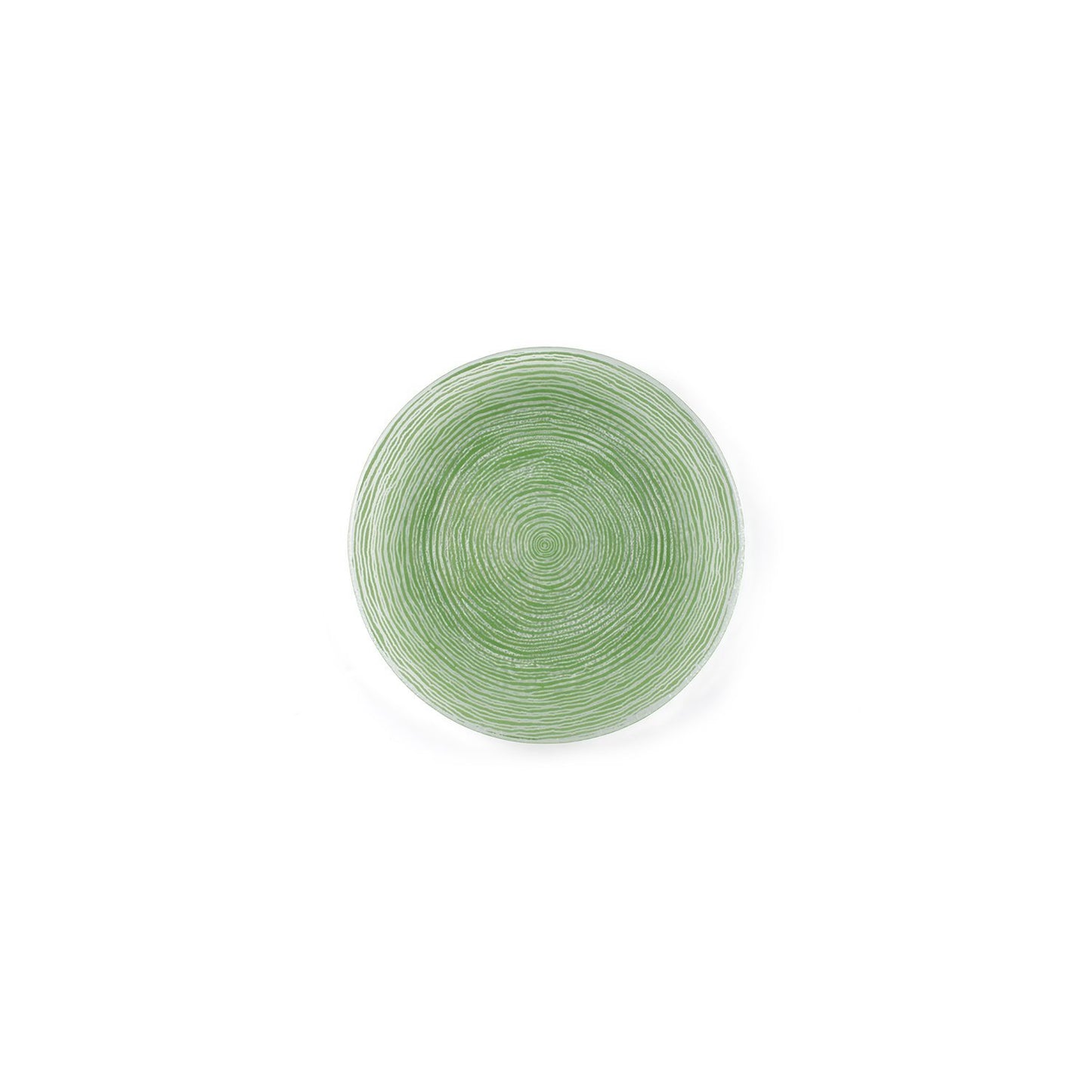 Turgla Fusion Glass dia.7.75" Round Green Glass Plate