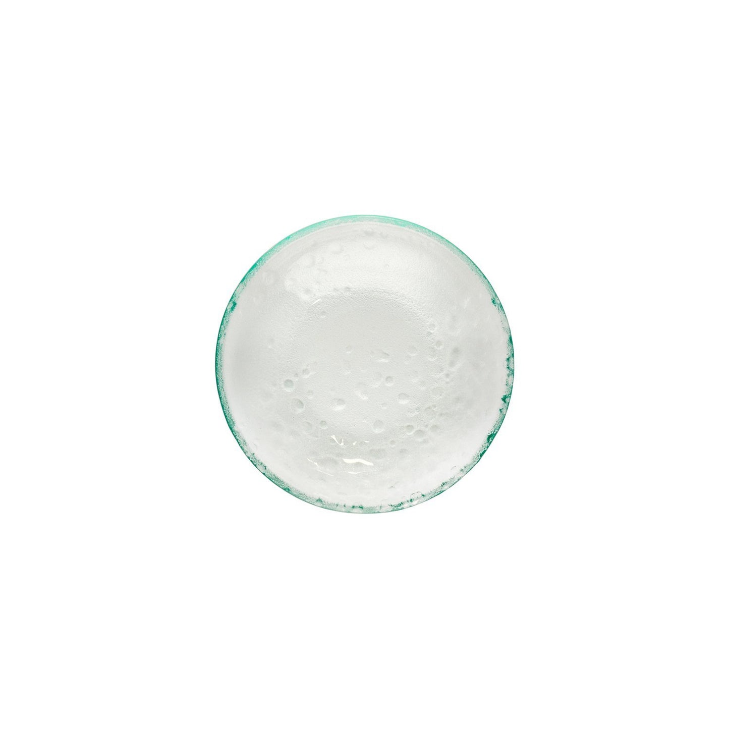 Turgla Fusion Glass dia.6.5" h:1.5" 11 oz. Round Clear Glass Bowl
