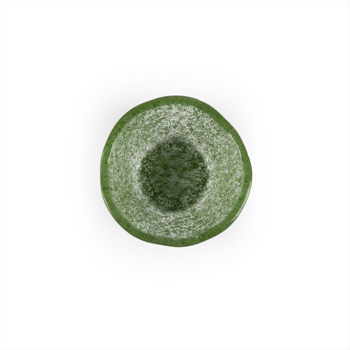 Turgla Fusion Glass dia.3.25" h:2" 4 oz. Round Green Glass Ramekin