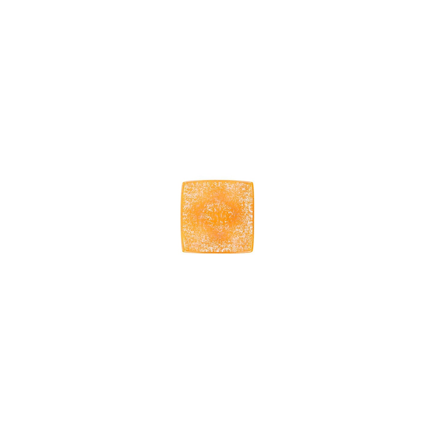 Glass Dinnerware 3.5" x 3.5" x h:1.25" 3 oz. Square Orange Glass Ramekin - Case Pack: 24