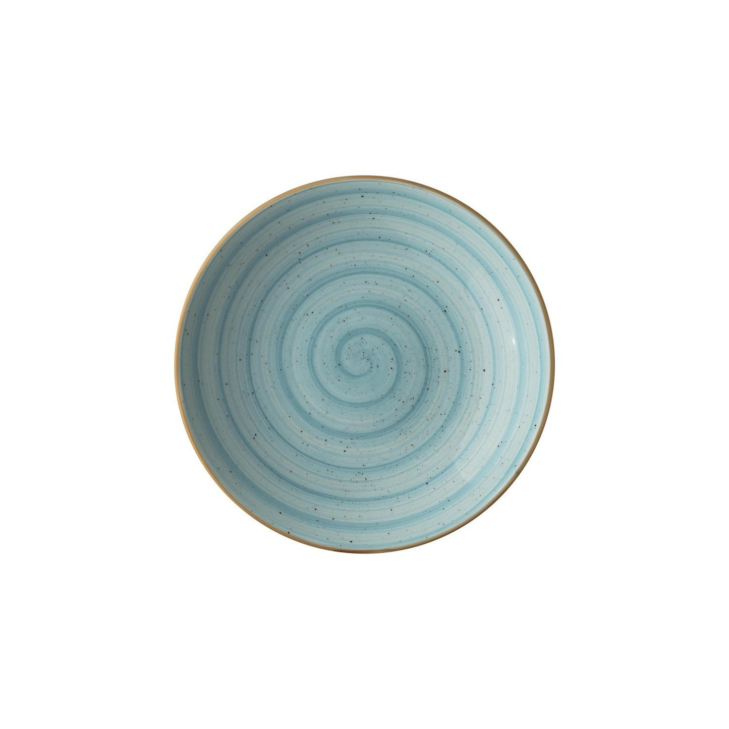 Turgla Vitrified Aqua dia.11" h:2.5" 57 oz. Round Blue Vitrified Bowl - Case Pack: 6