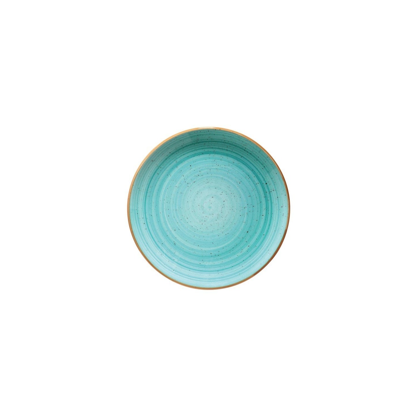 Turgla Vitrified Aqua dia.8.25" Round Blue Vitrified Plate - Case Pack: 12