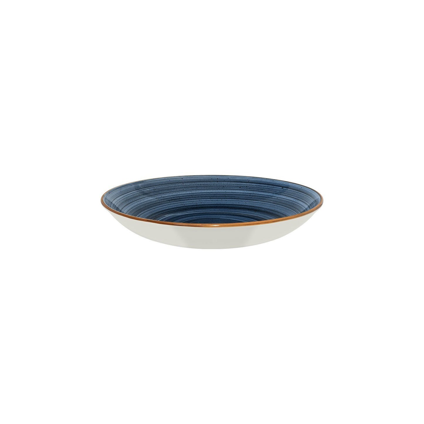Dusk dia.11" h:2.5" 57 oz. Round Blue Vitrified Bowl