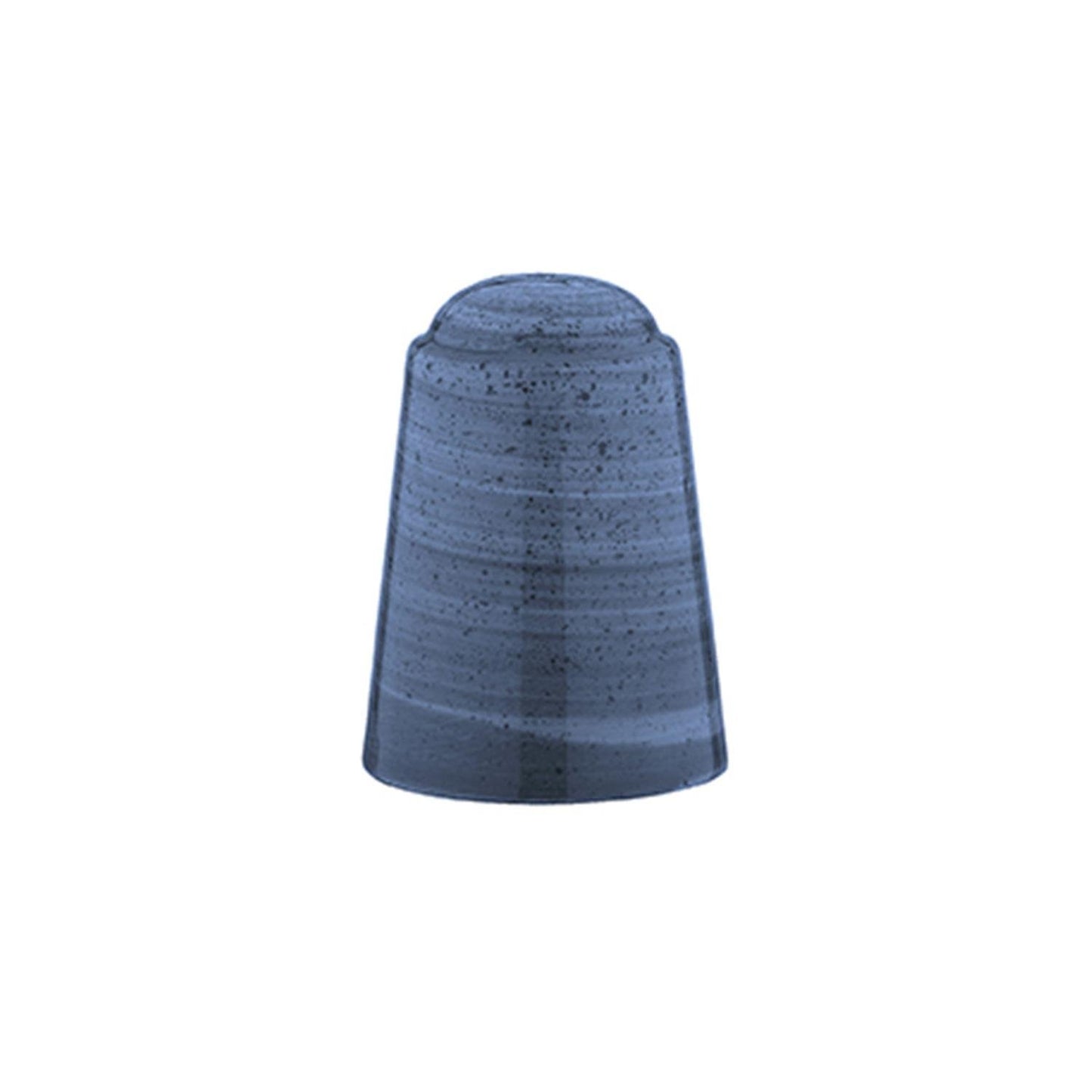 Dusk Round Blue Vitrified Salt Shaker