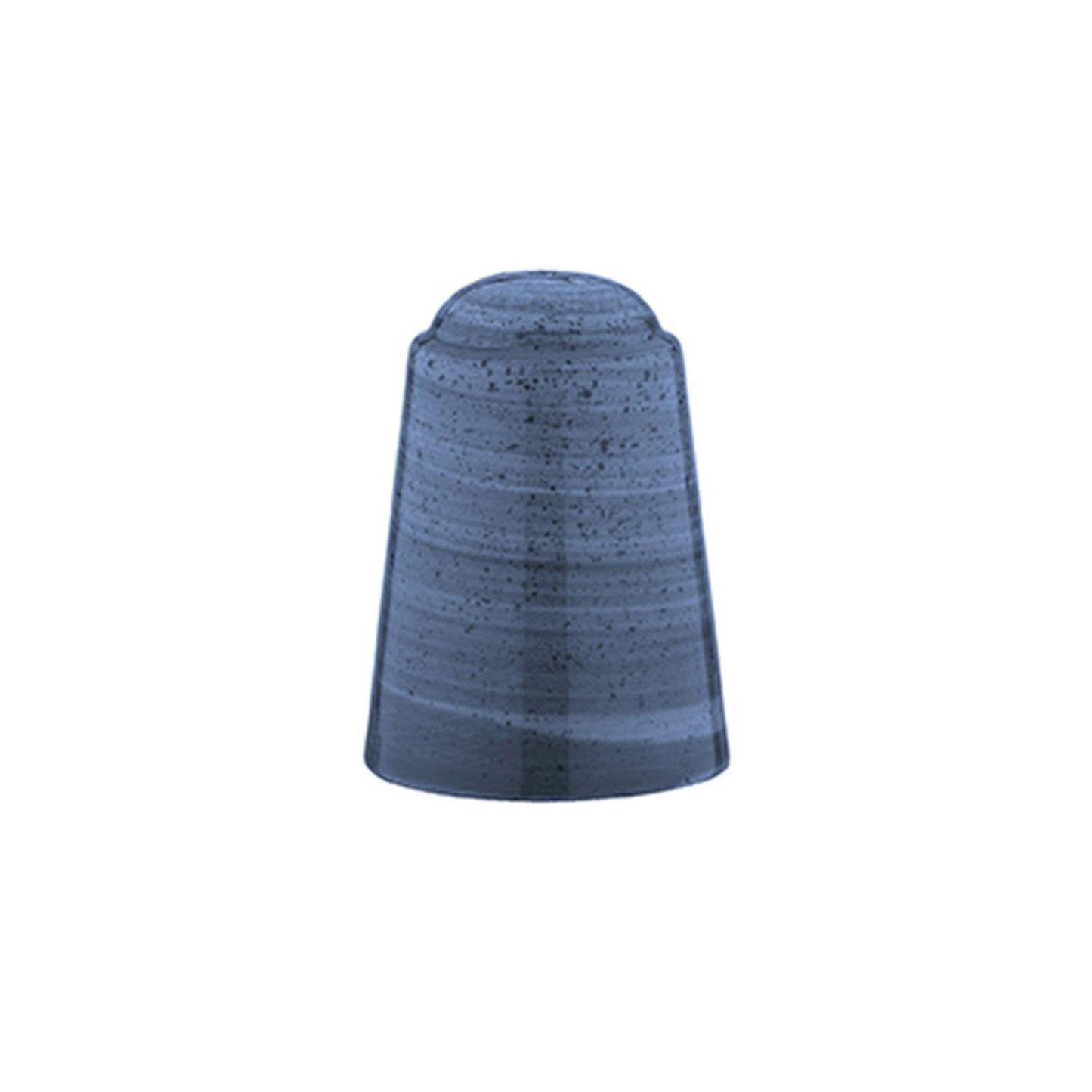 Dusk Round Blue Vitrified Salt Shaker