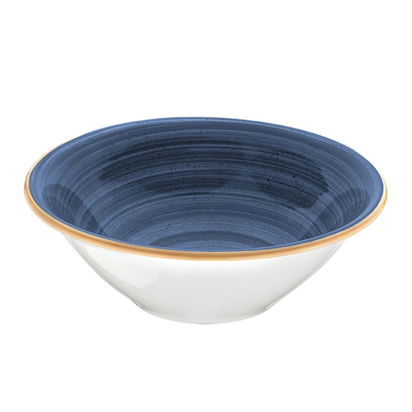 Dusk dia.8" h:2.5" 30 oz. Round Blue Vitrified Bowl
