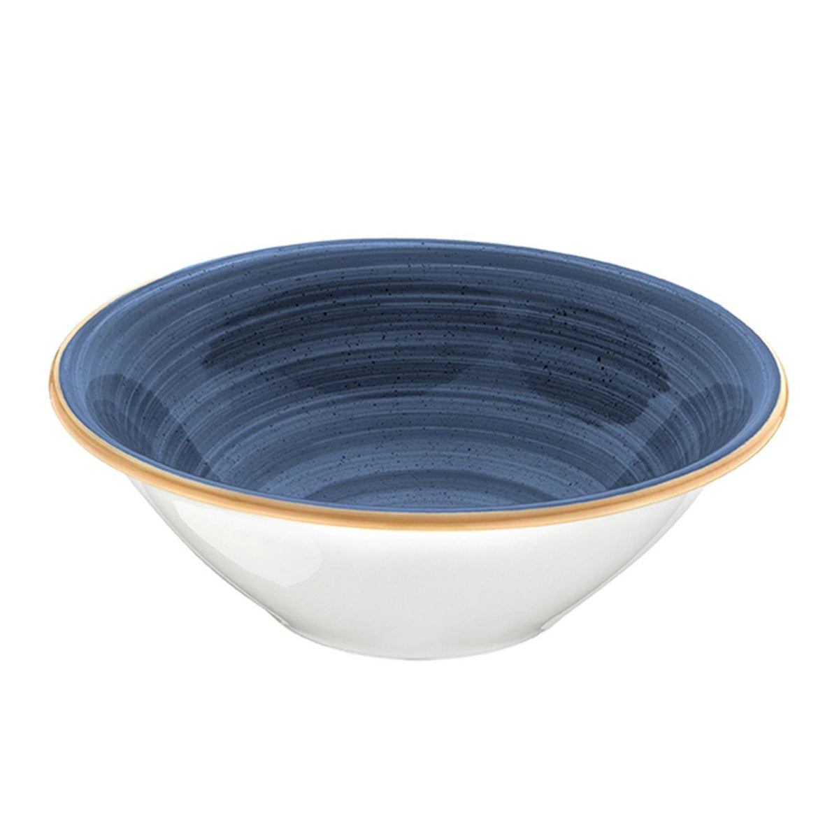 Dusk dia.8" h:2.5" 30 oz. Round Blue Vitrified Bowl