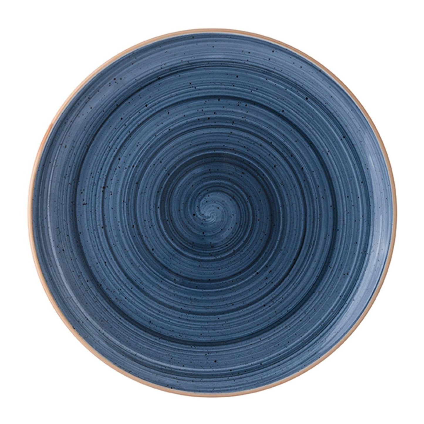 Turgla Vitrified Dusk dia.10" Round Blue Vitrified Plate - Case Pack: 12