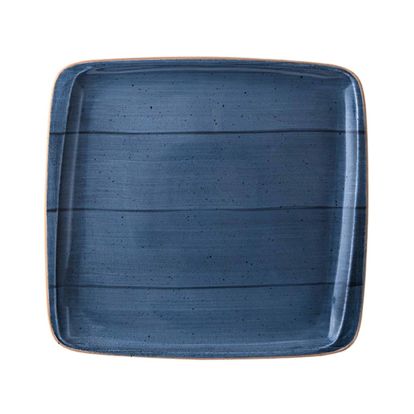 Dusk 10.5" x 10" Square Blue Vitrified Plate