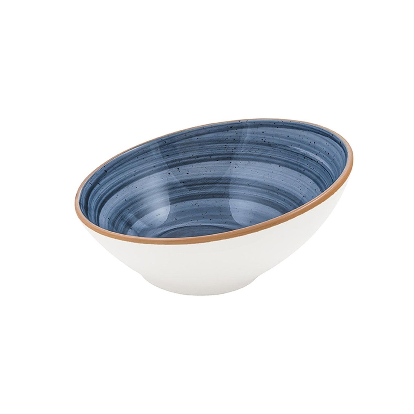Turgla Vitrified Dusk dia.6.5" h:3" 12 oz. Round Blue Vitrified Bowl - Case Pack: 12