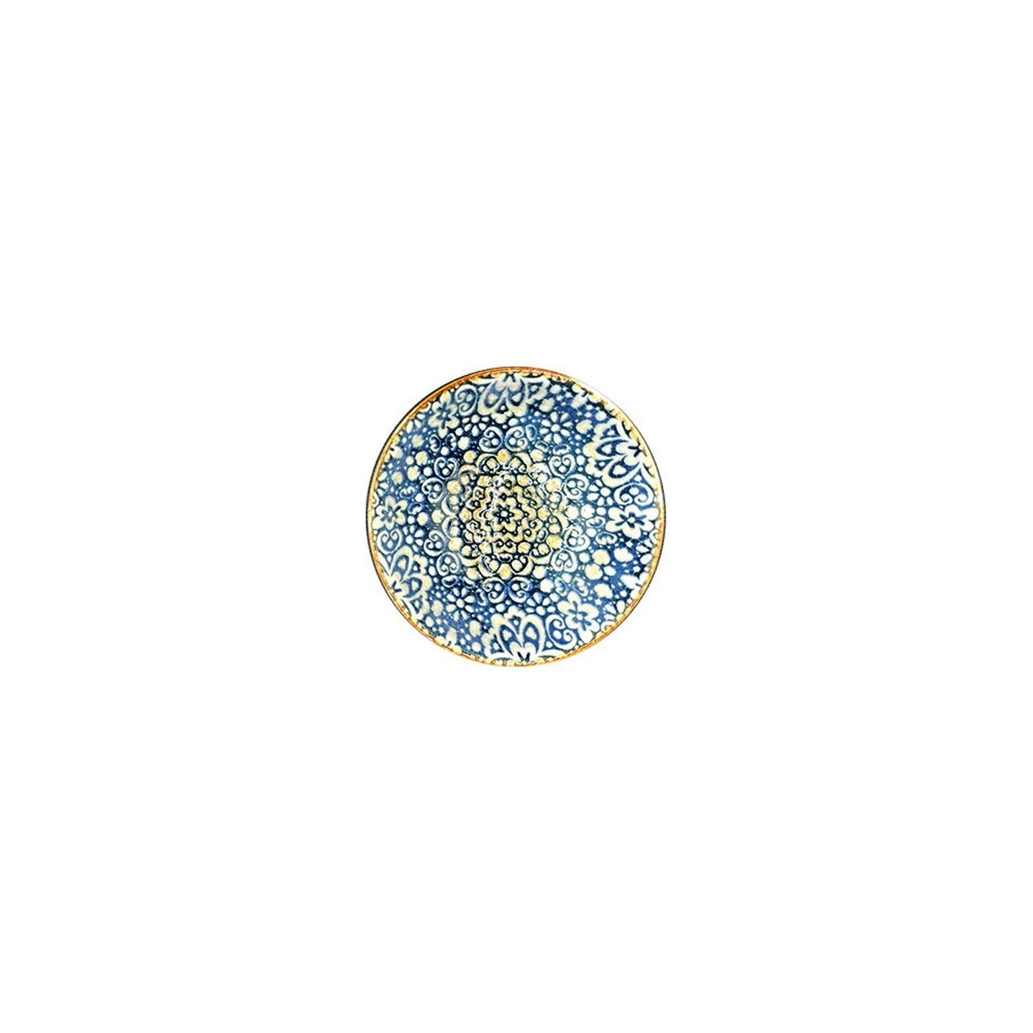 Alhambra dia.3.25" h:1.75" 2 oz. Round Decorated Vitrified Ramekin