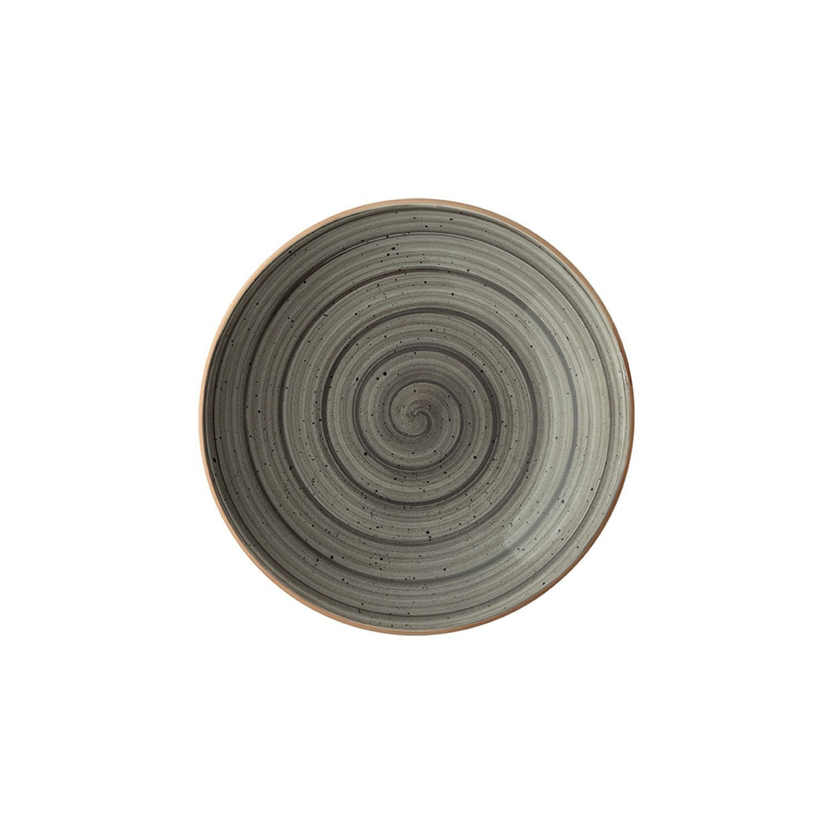 Space dia.10" h:2" 44 oz. Round Gray Vitrified Bowl