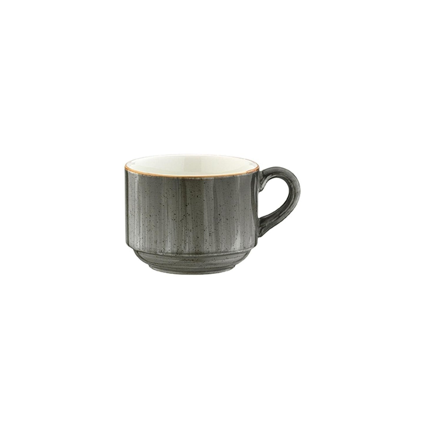 Turgla Vitrified Space dia.2.5" h:2" 3 oz. Round Gray Vitrified Espresso Cup - Case Pack: 6