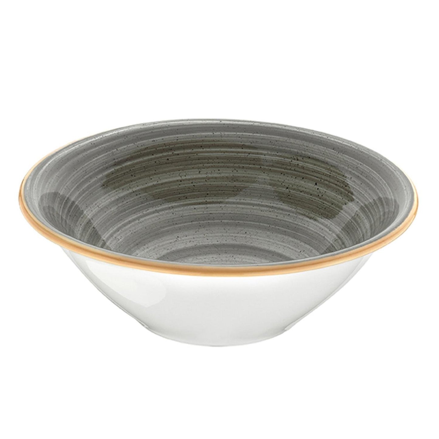 Space dia.8" h:2.5" 30 oz. Round Gray Vitrified Bowl
