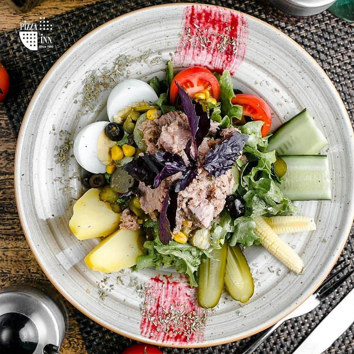 Space dia.12" Round Gray Vitrified Plate