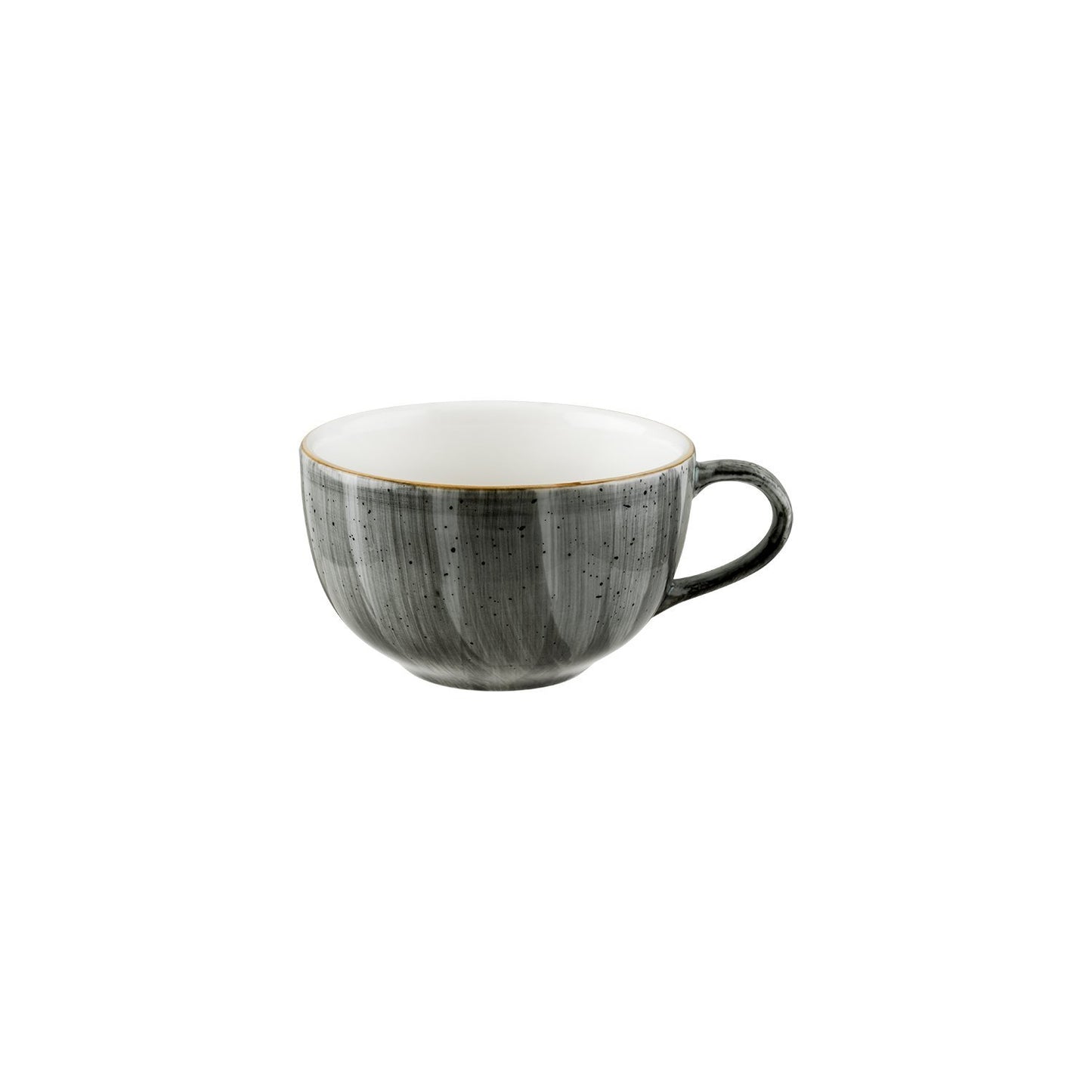 Space dia.4.5" h:2.75" 12 oz. Round Gray Vitrified Cup