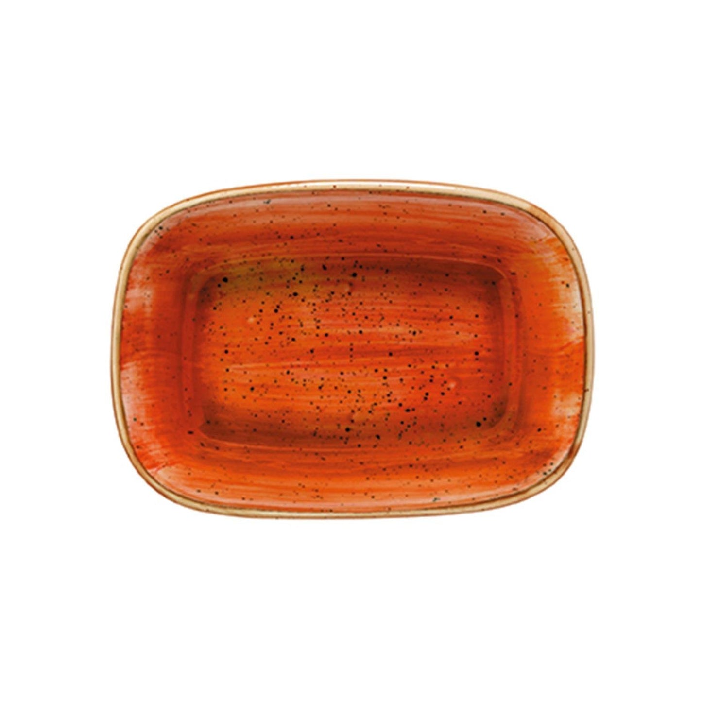 Terracota 5.5" x 4" x h:1.25" 7 oz. Rectangular Terracotta Vitrified Deep Plate