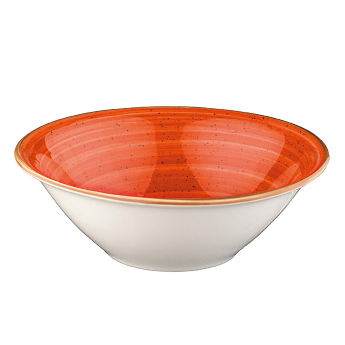 Turgla Vitrified Terracota dia.8" h:2.5" 30 oz. Round Terracotta Vitrified Bowl - Case Pack: 6