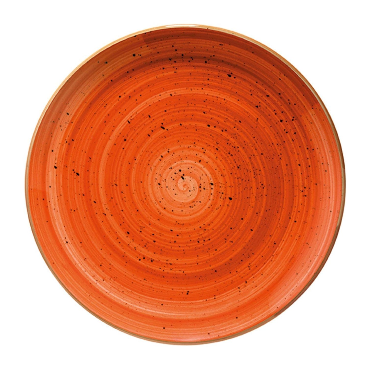 Turgla Vitrified Terracota dia.10" Round Terracotta Vitrified Plate - Case Pack: 12