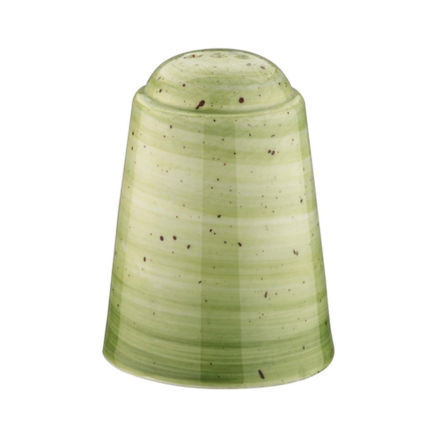 Turgla Vitrified Therapy Round Green Vitrified Salt Shaker - Case Pack: 24