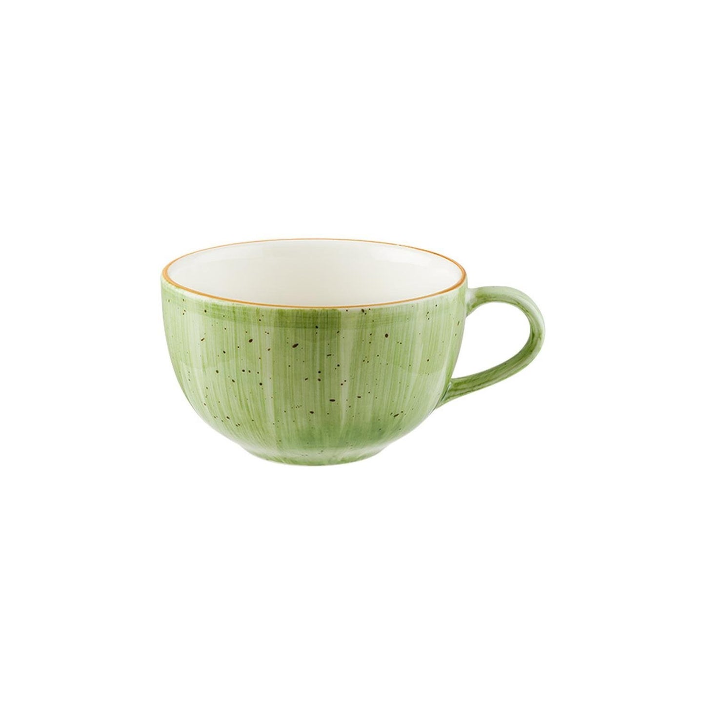 Therapy dia.4.5" h:2.75" 12 oz. Round Green Vitrified Cup