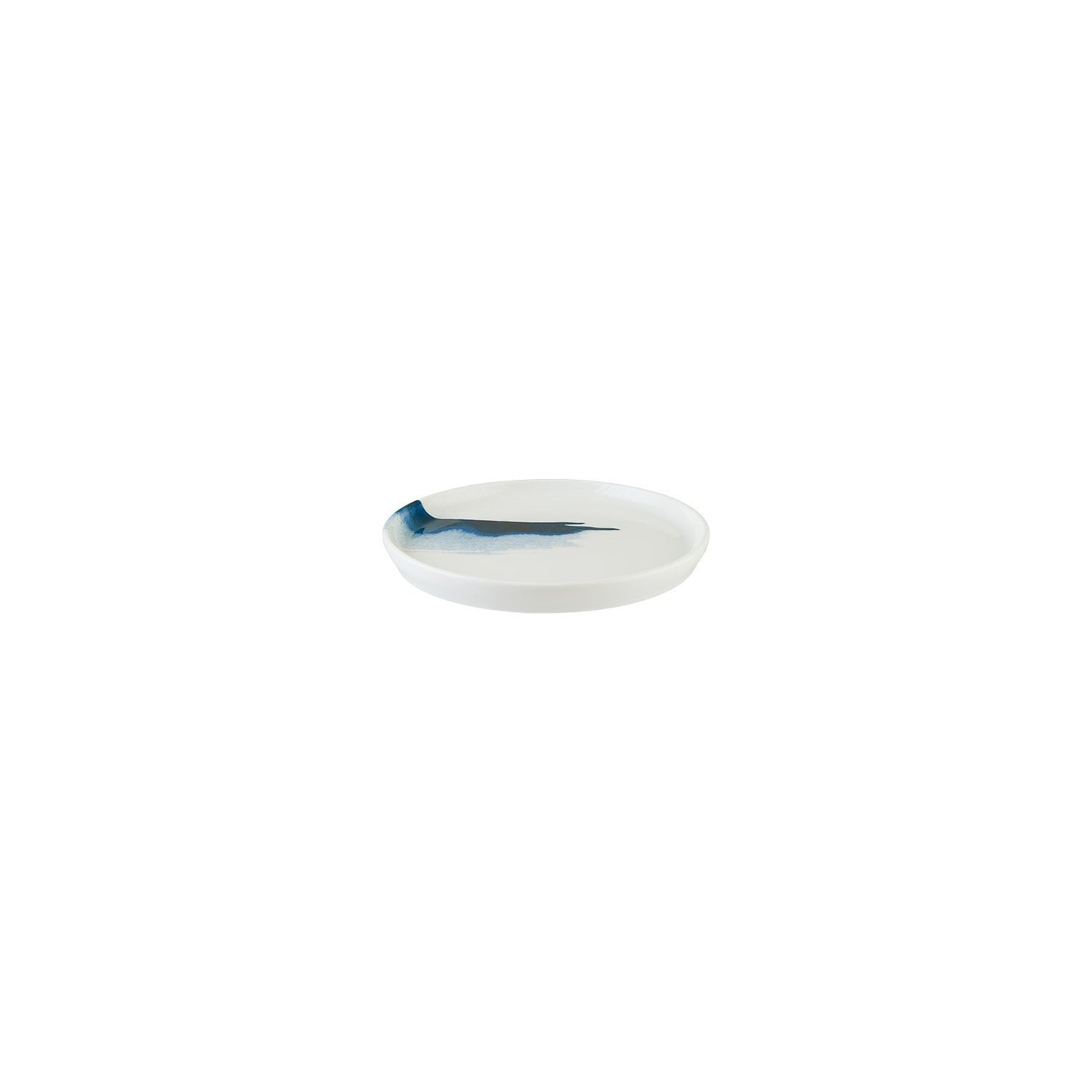 Turgla Vitrified Blue Wave dia.6.25" Round Decorated Vitrified Plate - Case Pack: 12
