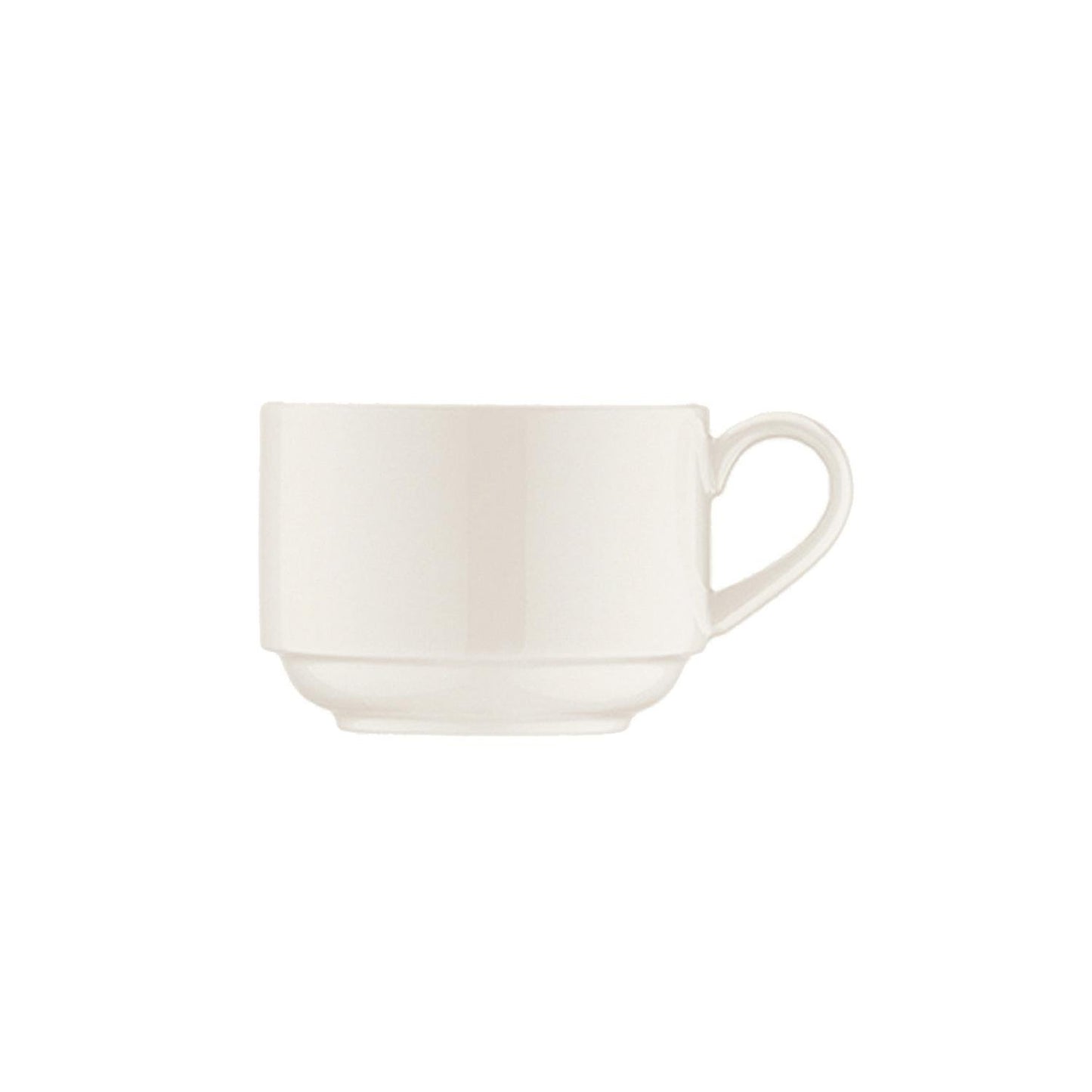 Banquet dia.3.25" h:2.5" 7 oz. Round Warm White Vitrified Cup