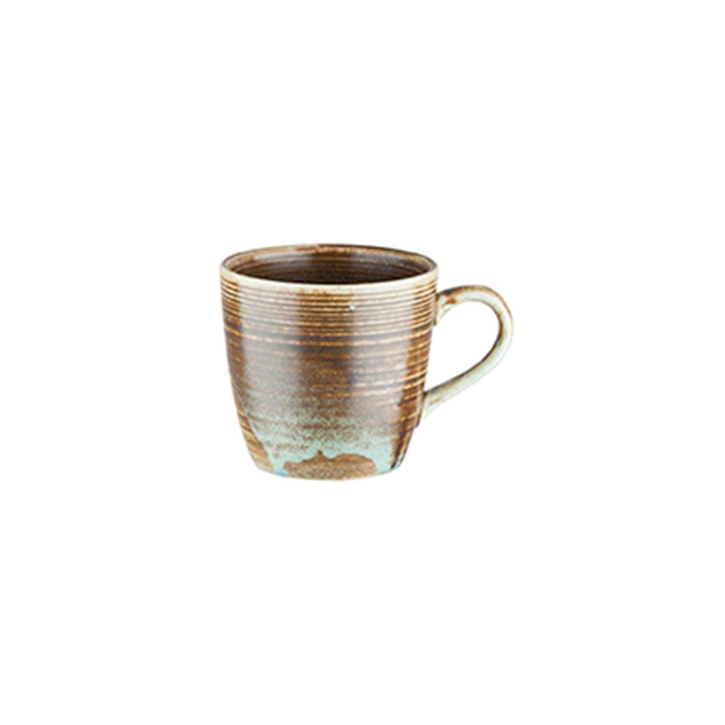 Turgla Vitrified Coral dia.3.5" h:3.25" 11 oz. Round Decorated Vitrified Mug - Case Pack: 24