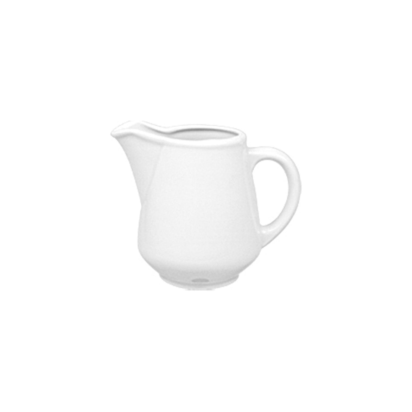 Delta dia.3.5" h:2.75" 3 oz. Round White Porcelain Creamer