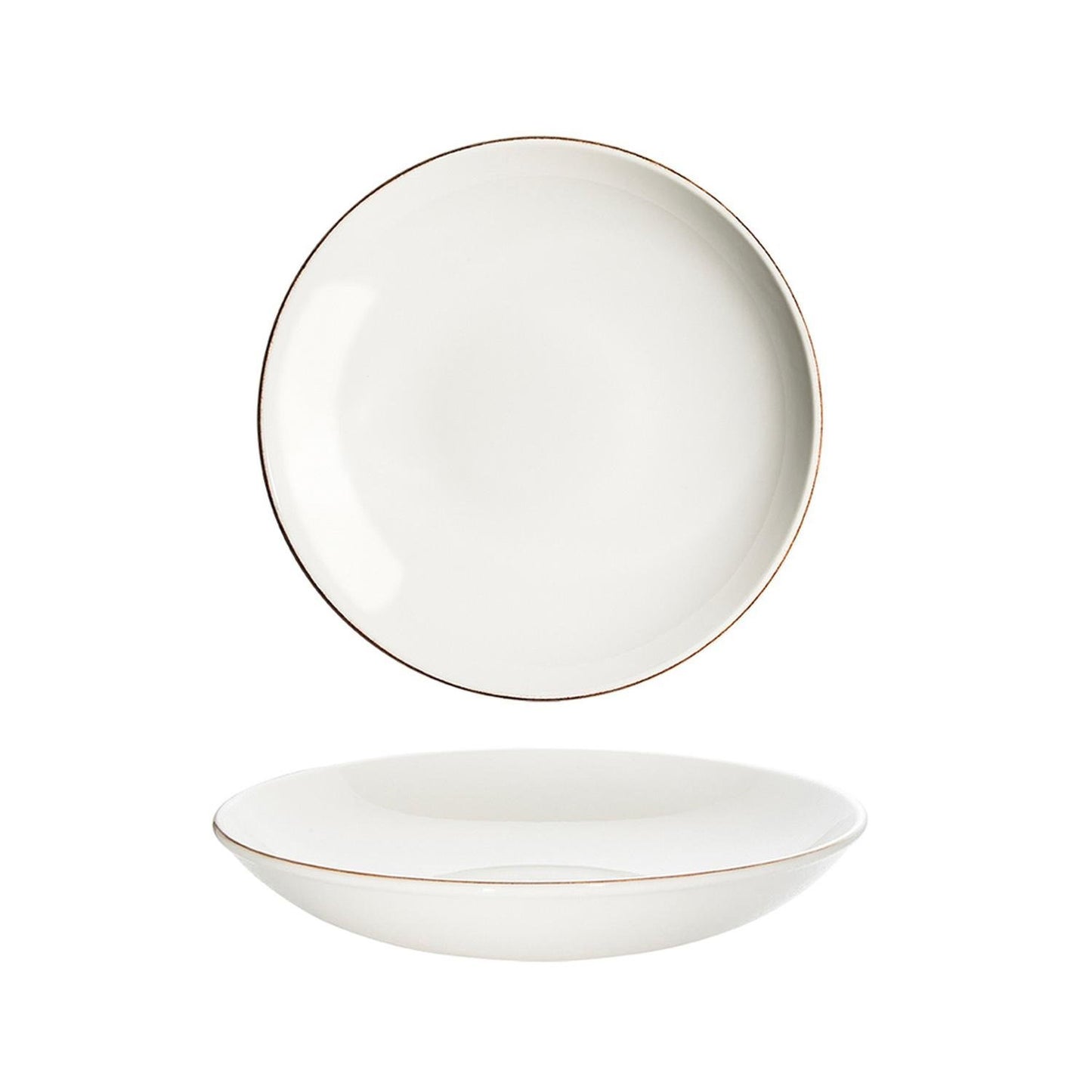 Turgla Vitrified Retro dia.9" h:2" 34 oz. Round Decorated Vitrified Bowl - Case Pack: 6