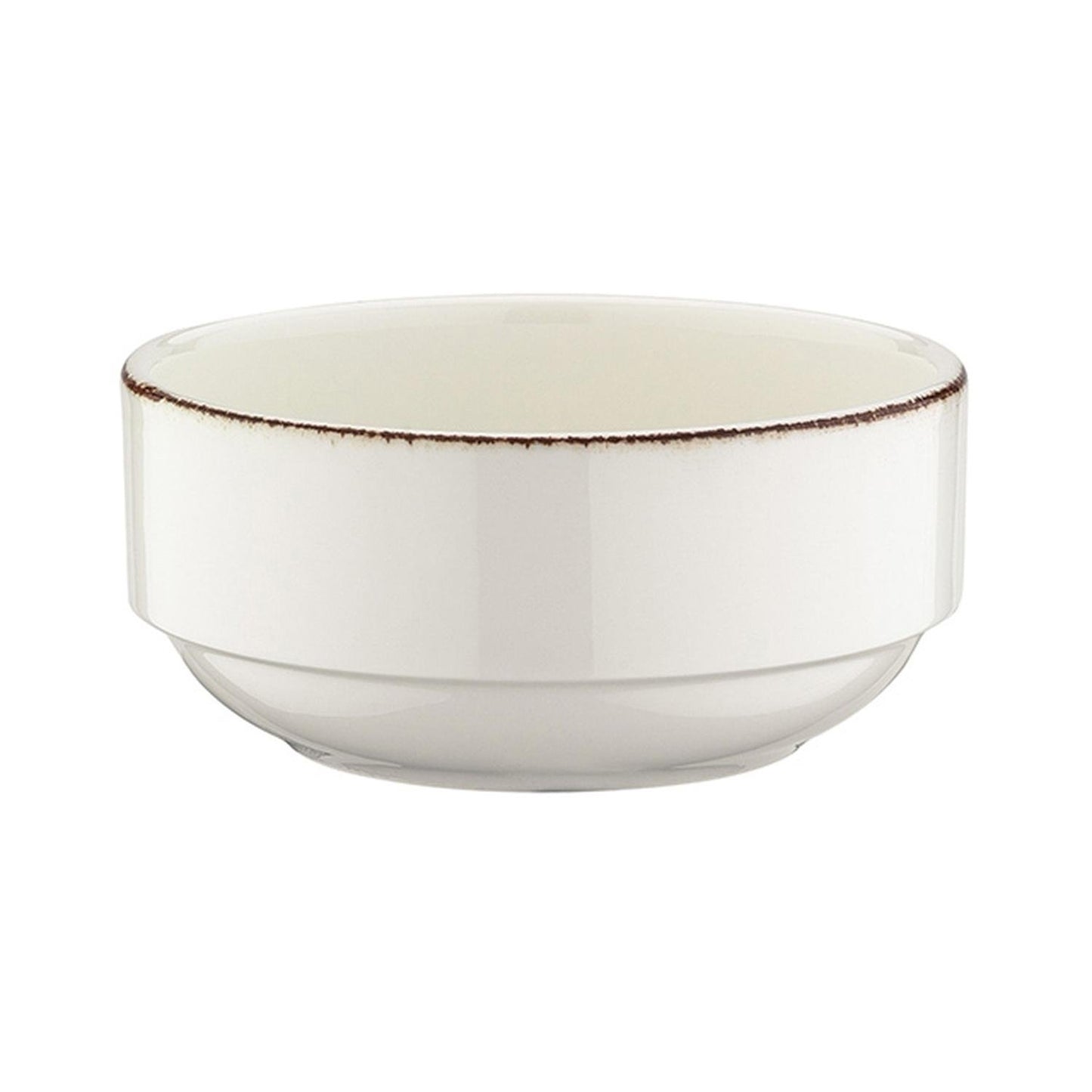 Turgla Vitrified Retro dia.4.75" h:2" 12 oz. Round Decorated Vitrified Bowl - Case Pack: 12