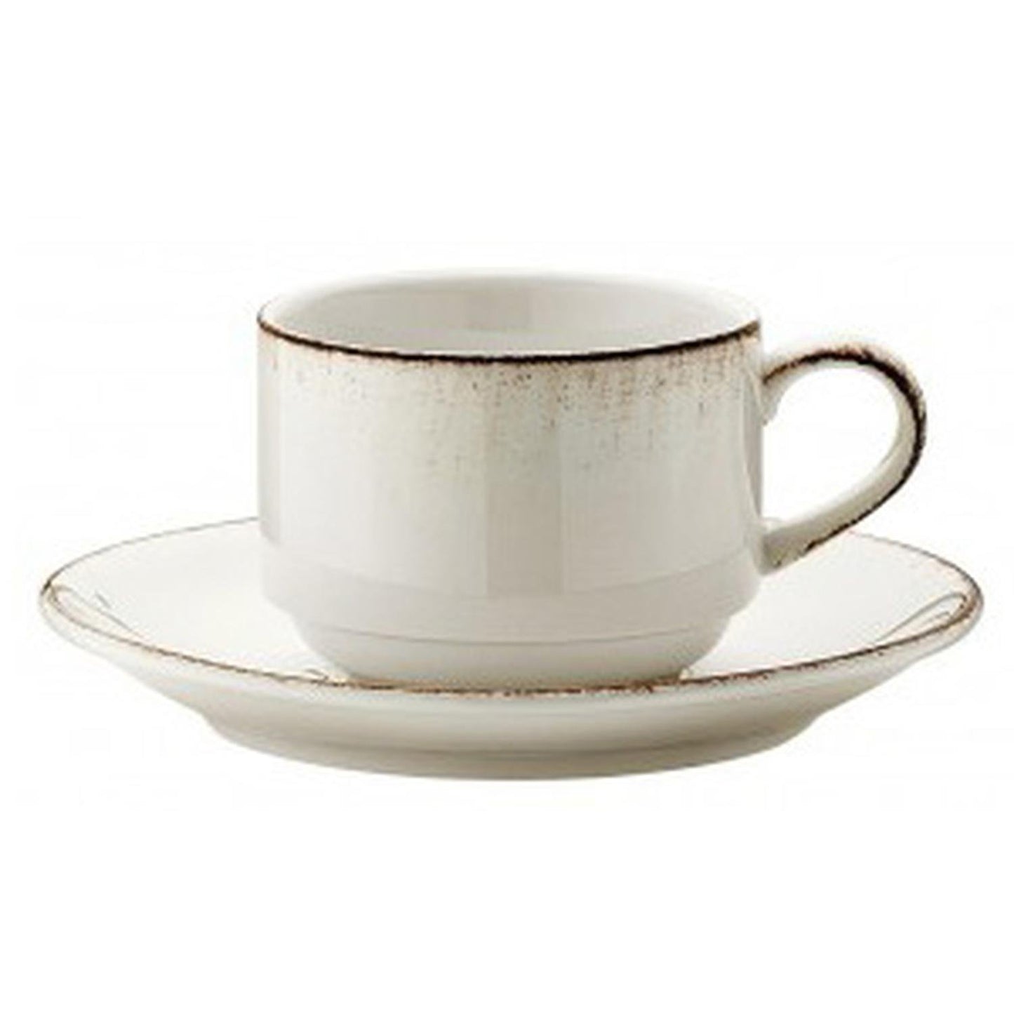 Turgla Vitrified Retro dia.6" Round Decorated Vitrified Saucer - Case Pack: 6