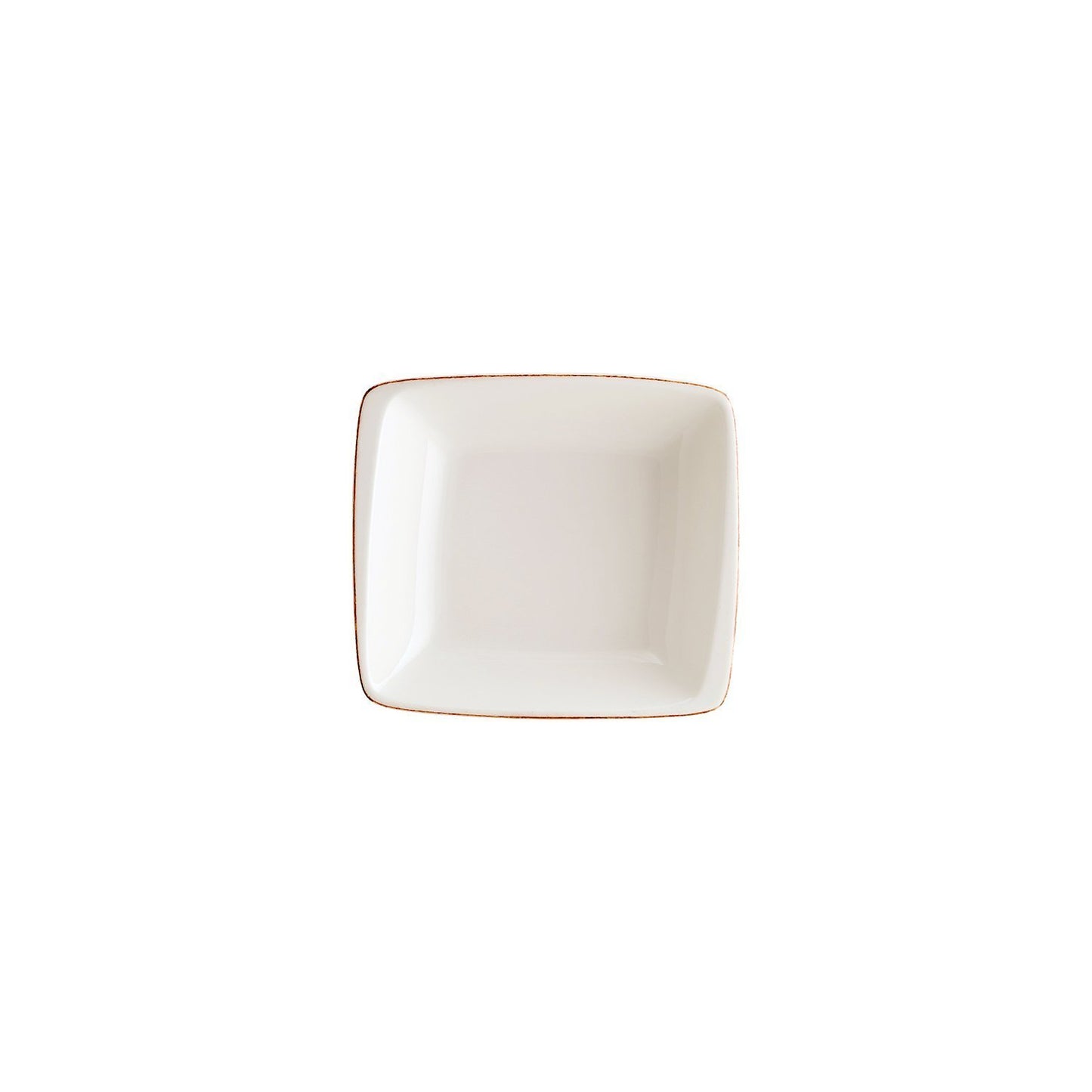 Retro 7.5" x 6.5" x h:2" 20 oz. Square Decorated Vitrified Bowl