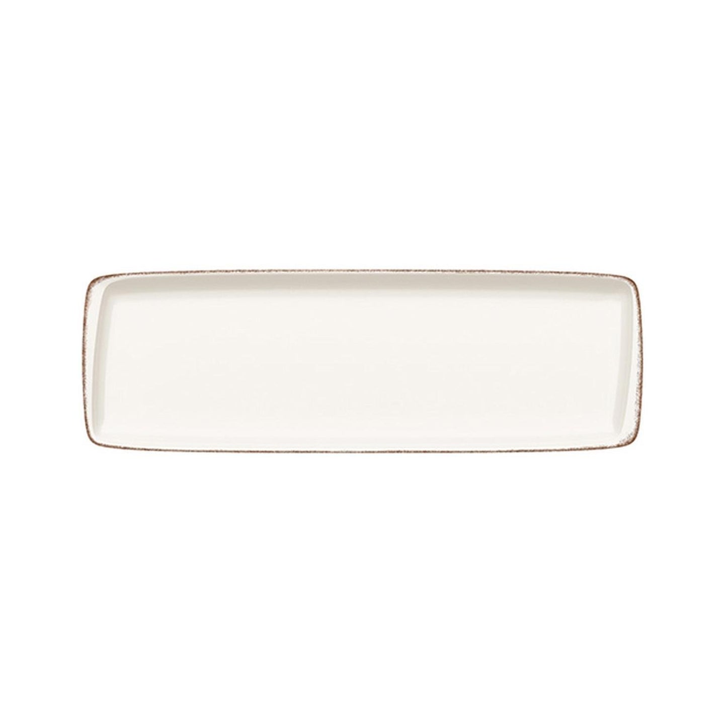 Turgla Vitrified Retro 19" x 6.25" x h:1" Rectangular Decorated Vitrified Platter - Case Pack: 6