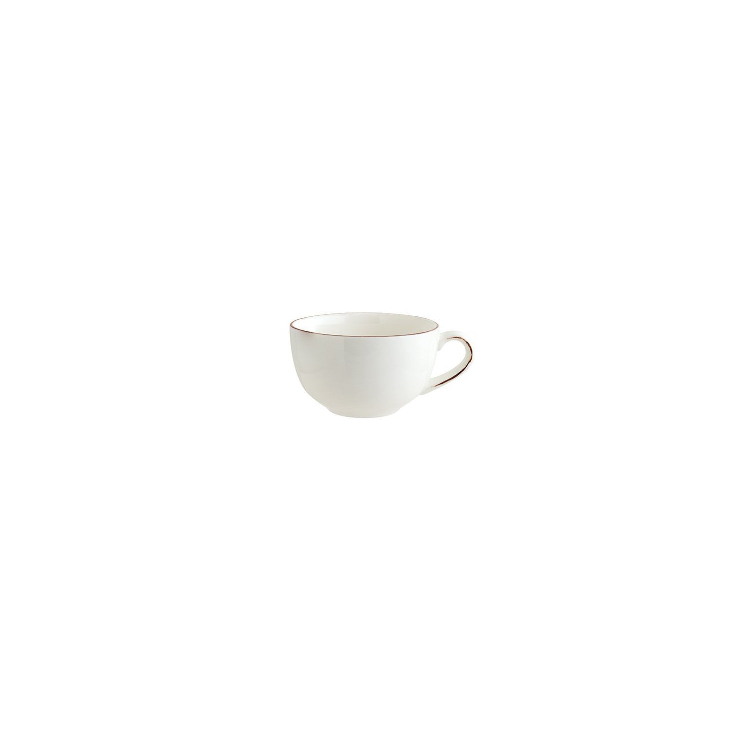 Retro dia.4.5" h:2.75" 12 oz. Round Decorated Vitrified Cup