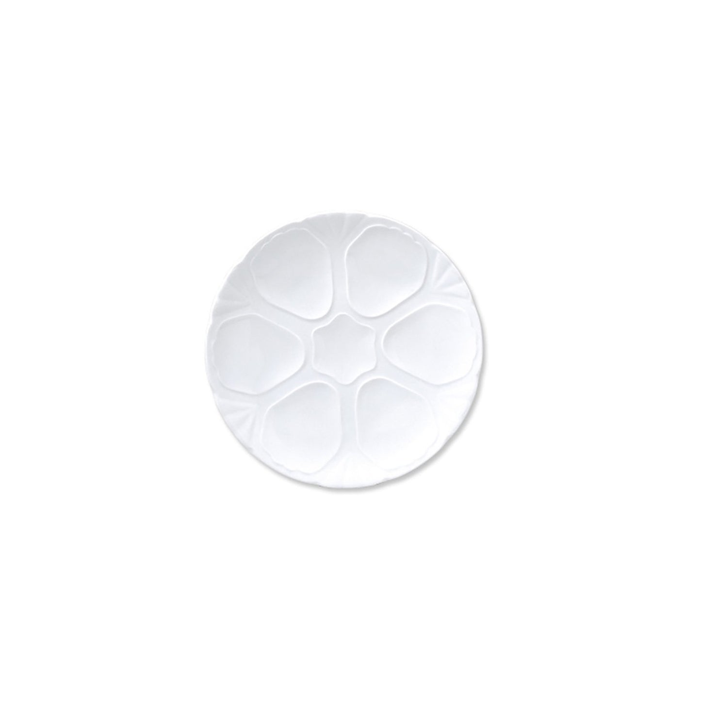 Delta-Coupe dia.10.75" Round White Porcelain Plate