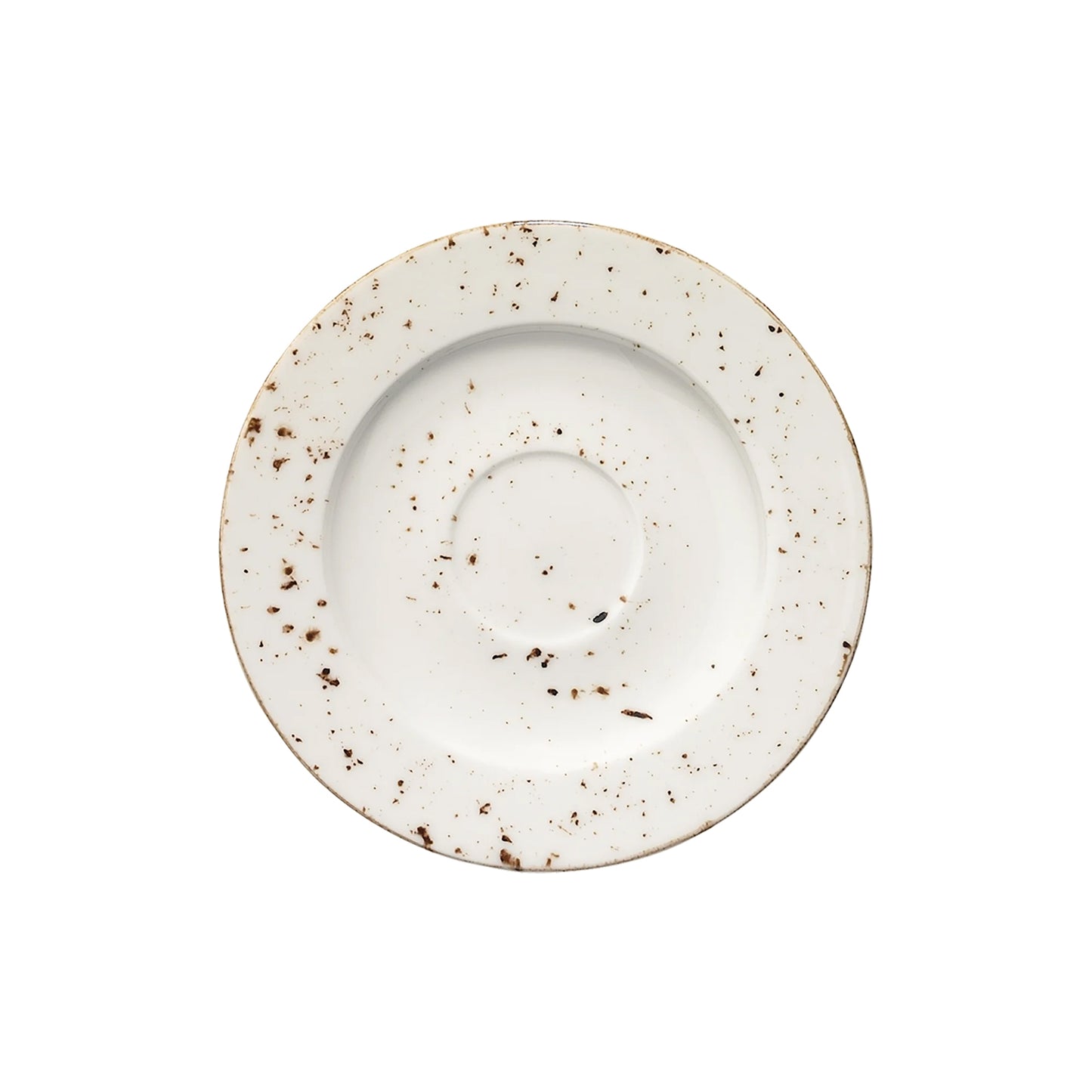 Turgla Vitrified Grain dia.4.75" Round Decorated Vitrified Saucer - Case Pack: 6
