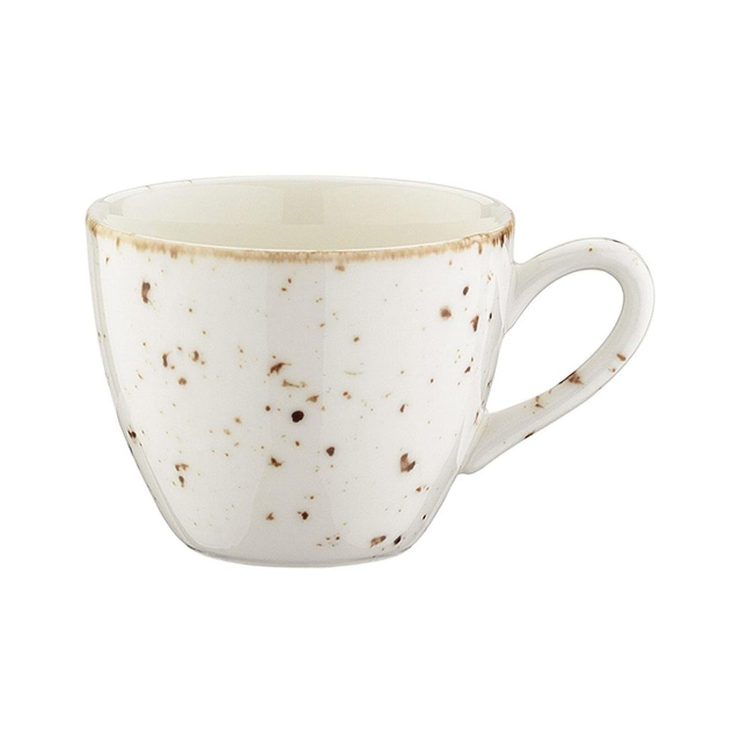 Turgla Vitrified Grain dia.2.5" h:2" 3 oz. Round Decorated Vitrified Espresso Cup - Case Pack: 6