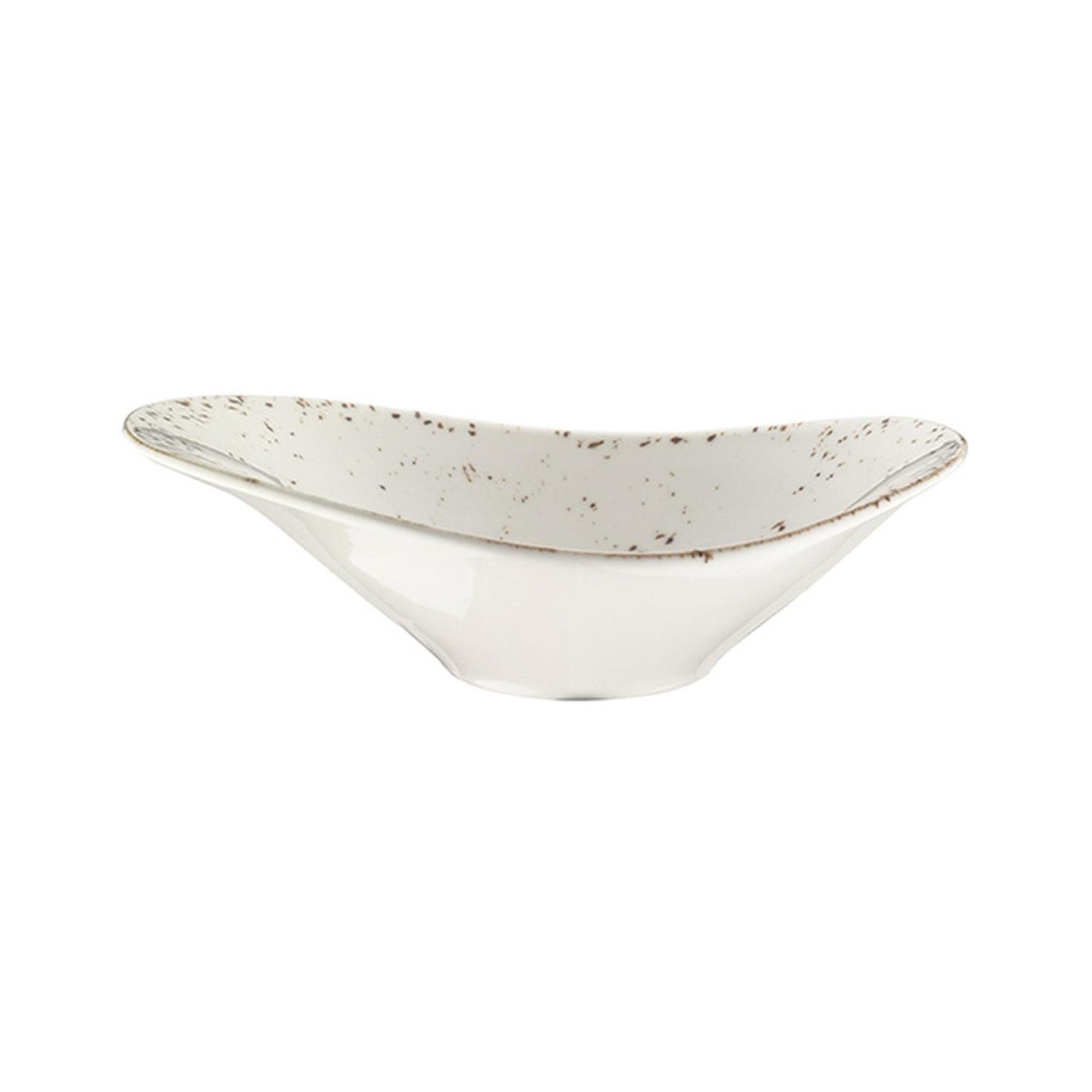 Grain 11" x 7.5" x h:3.5" 25 oz. Oval Decorated Vitrified Bowl