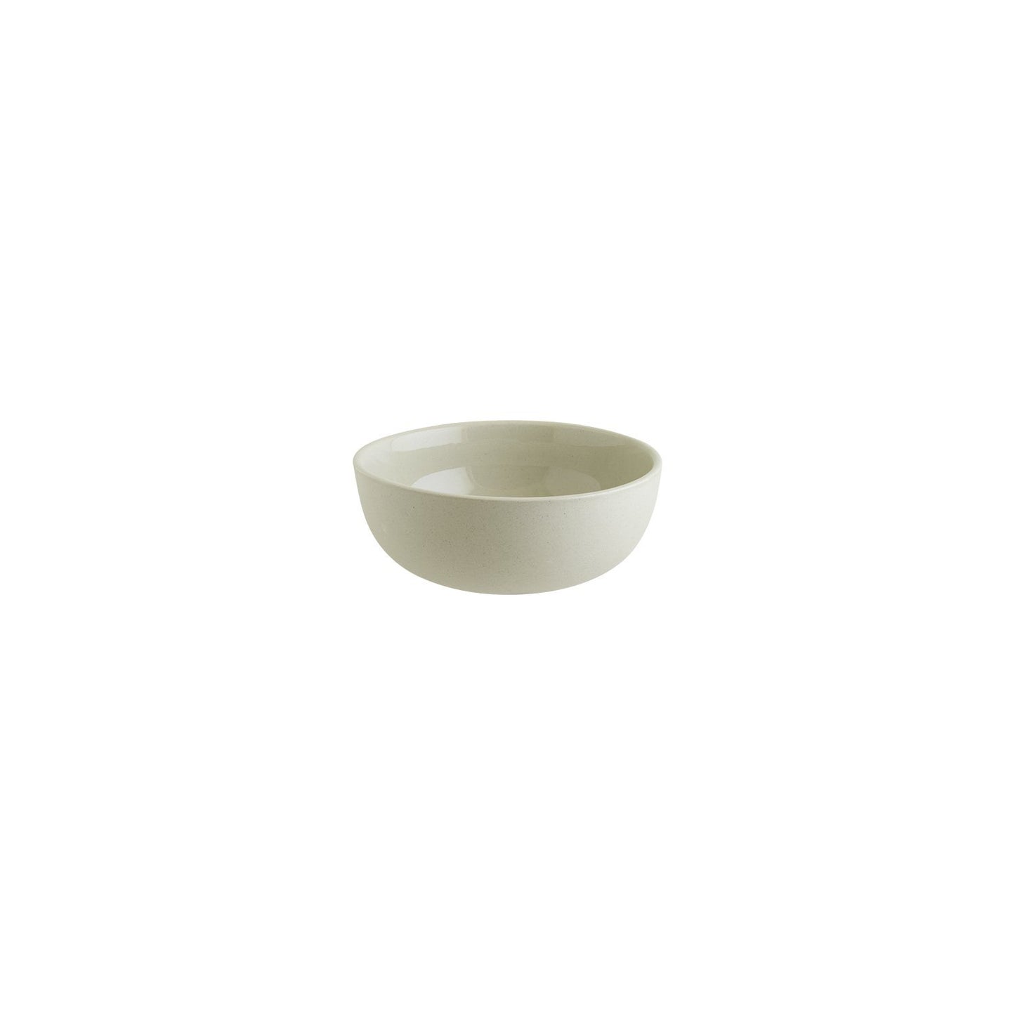 Ground dia.6.25" h:2.5" 22 oz. Round Cream Vitrified Bowl