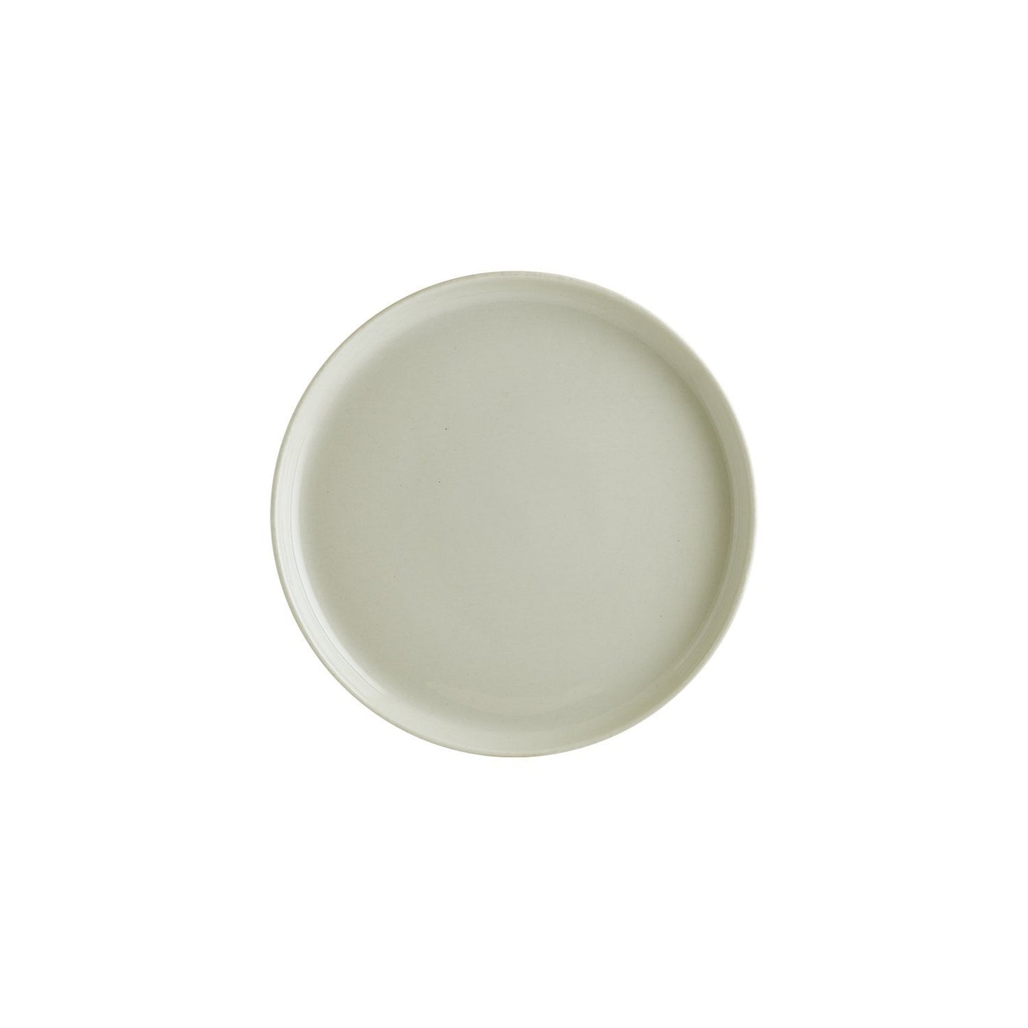 Ground dia.9.75" Round Cream Vitrified Plate