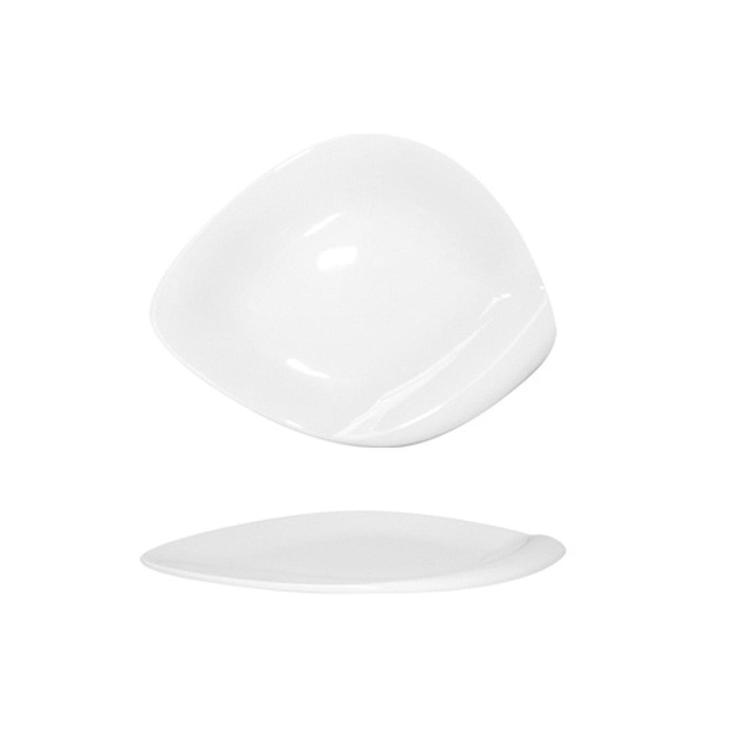 Hawaii 9.25" x 7" Oval White Porcelain Plate