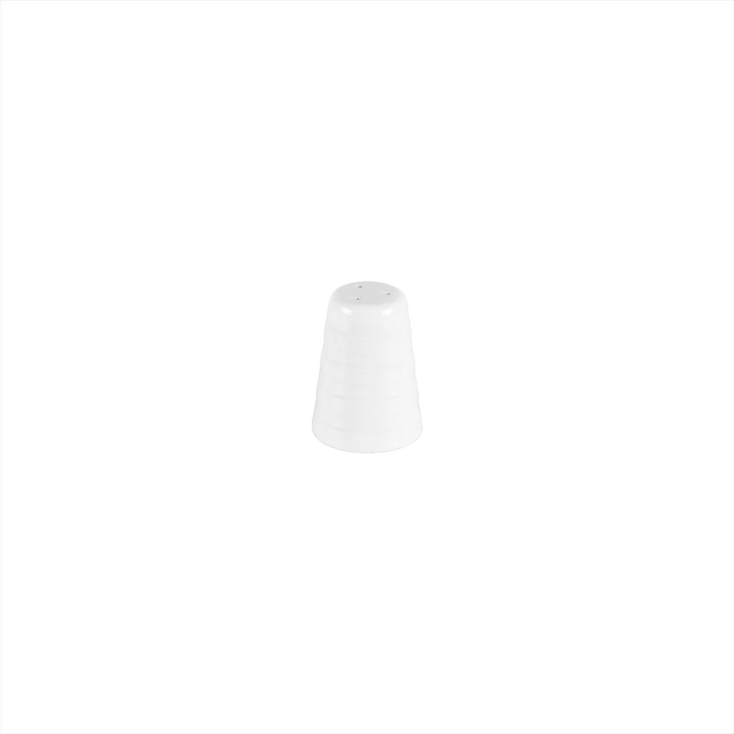 Lizbon Round White Porcelain Salt Shaker