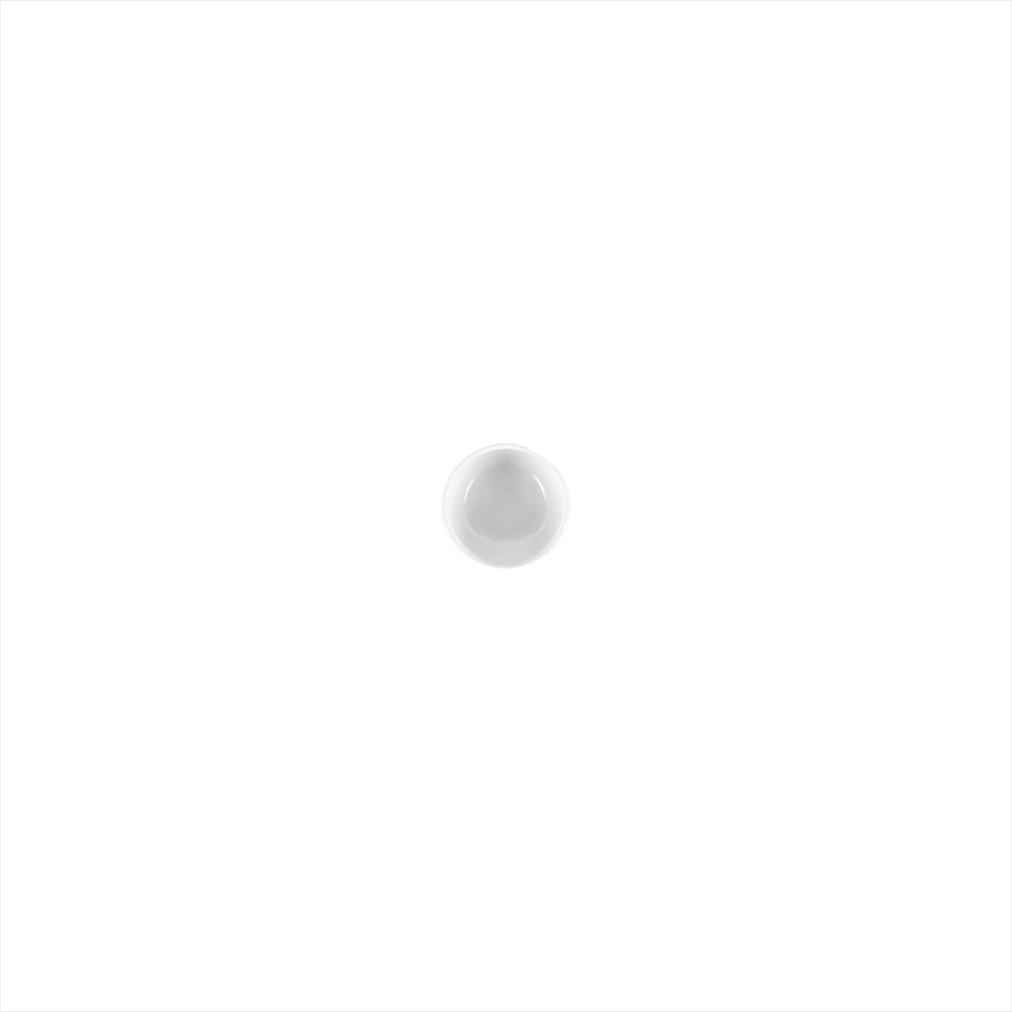 Lizbon dia.2.25" h:1" 1 oz. Round White Porcelain Bowl